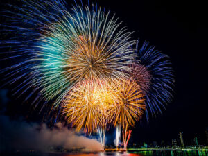 夜空いっぱいの打ち上げ花火