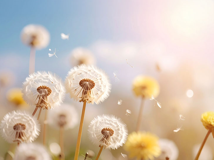 タンポポの綿毛