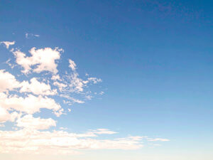 青い空と白い雲