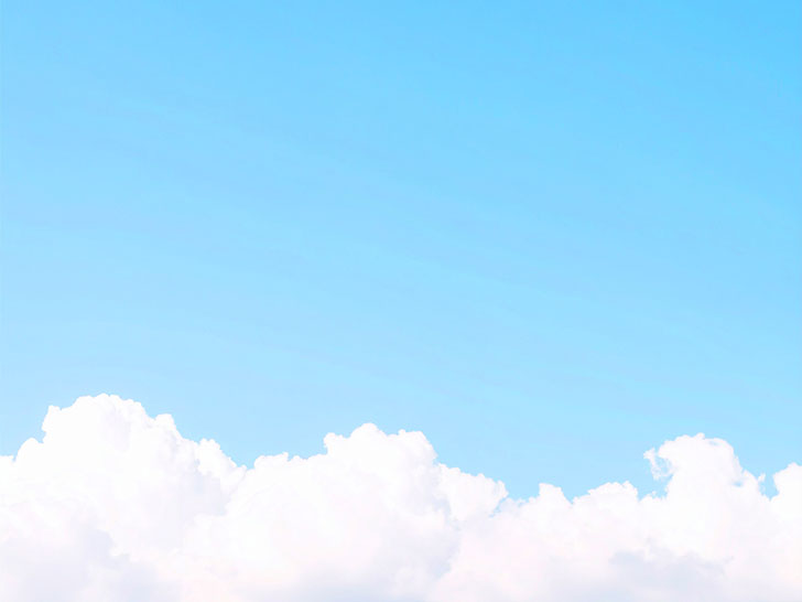 青い空と白い雲