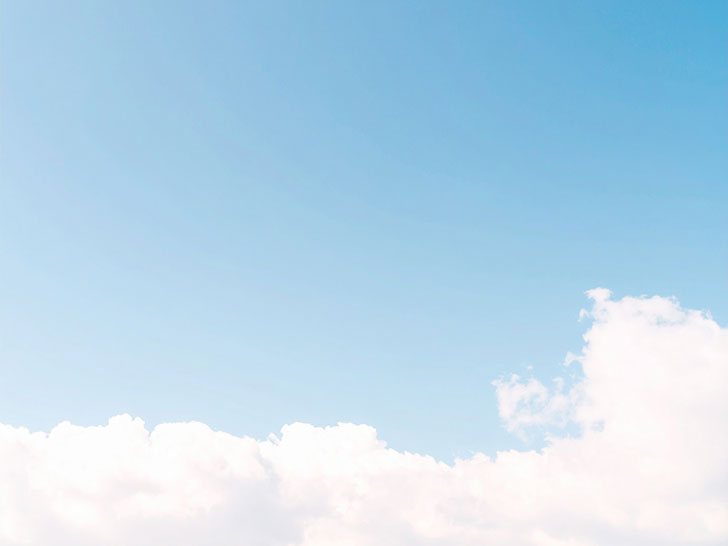 青い空と白い雲