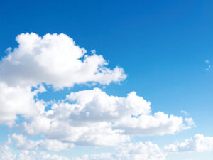 青い空と白い雲