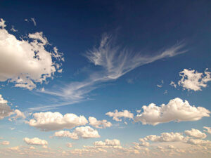 青い空と白い雲