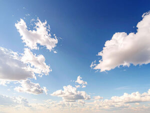 青い空と白い雲