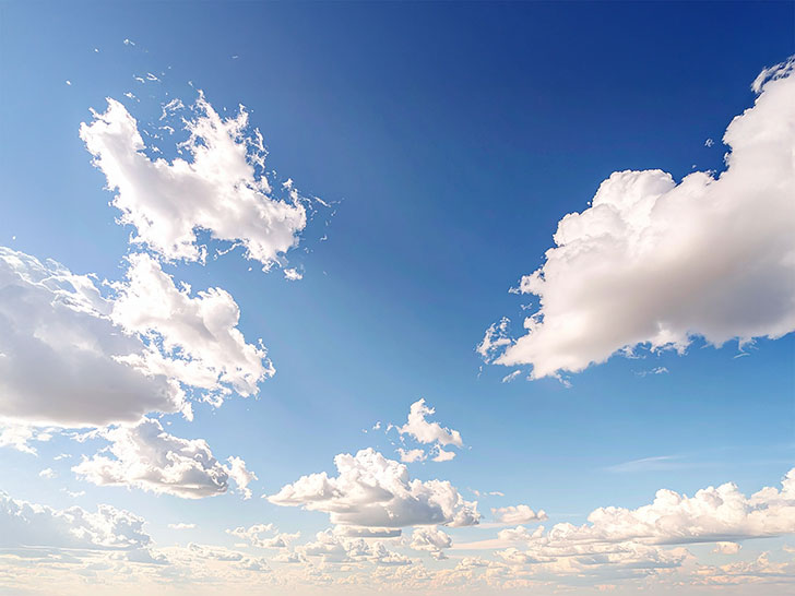 青い空と白い雲