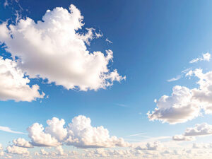 青い空と白い雲