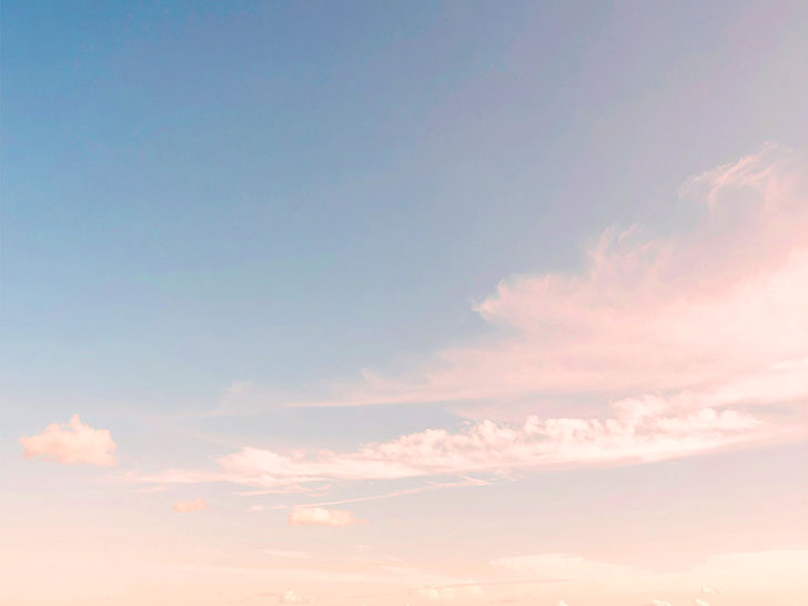 青い空と白い雲