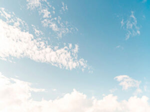 青い空と白い雲