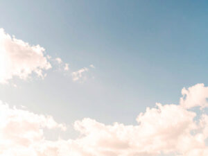 青い空と白い雲