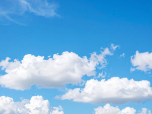 青い空と白い雲