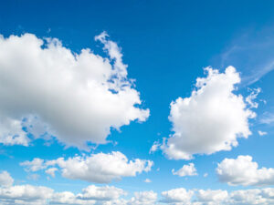 青い空と白い雲