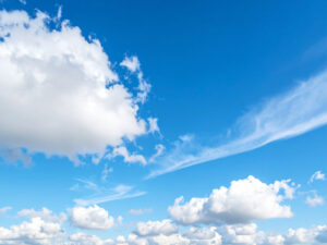 青い空と白い雲