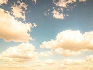 青い空と白い雲