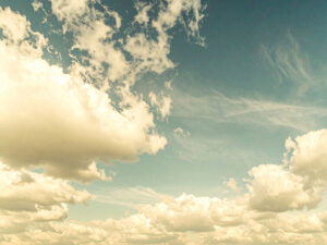 青い空と白い雲