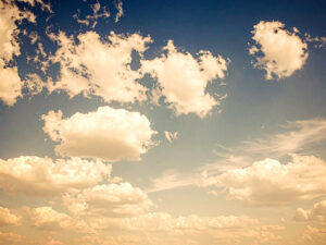 青い空と白い雲