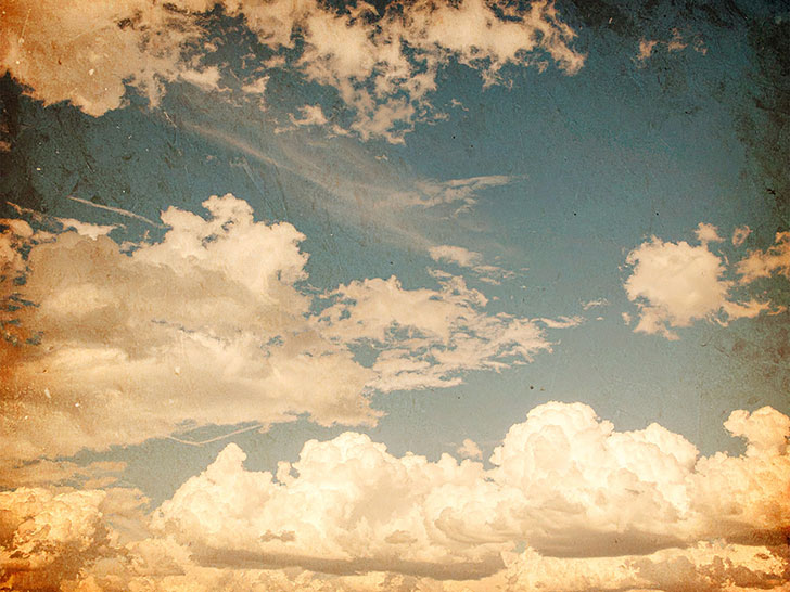 青い空と白い雲