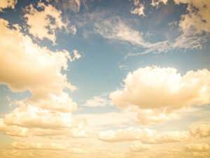 青い空と白い雲