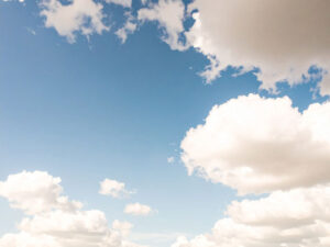 青い空と白い雲