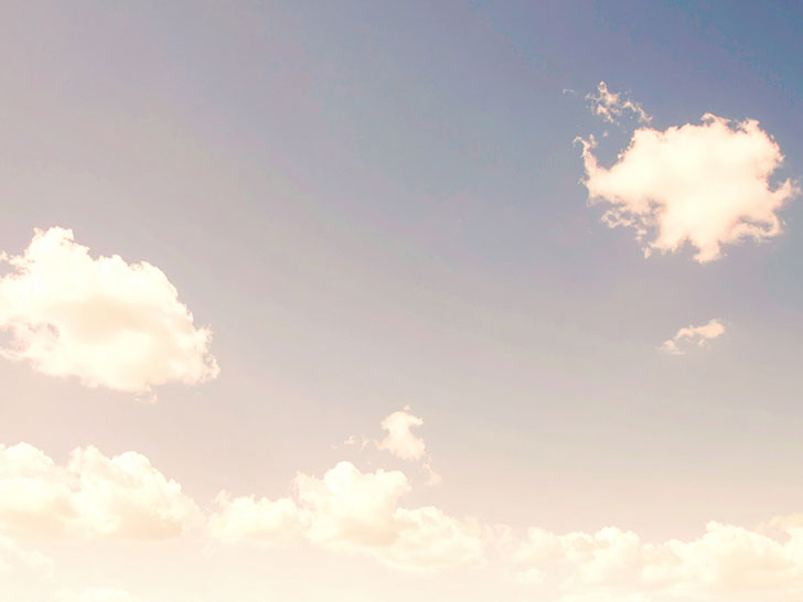 青い空と白い雲