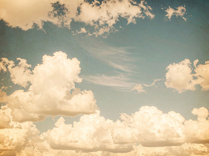 青い空と白い雲