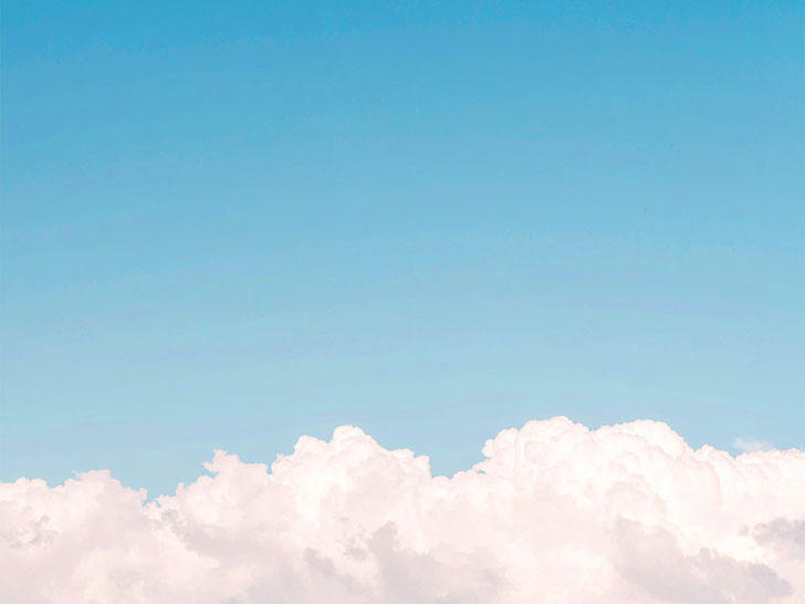 青い空と白い雲