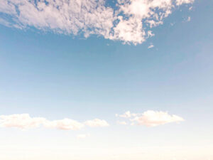 青い空と白い雲