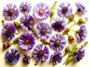 たくさんの紫色の花のイメージ