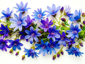 たくさんの紫色の花のイメージ