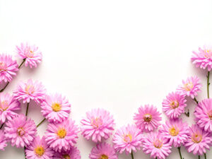 たくさんの紫色の花のイメージ