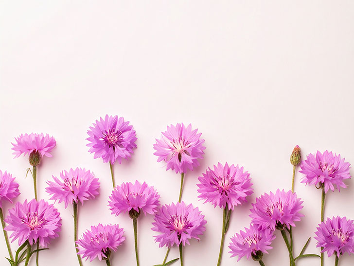 たくさんの紫色の花のイメージ