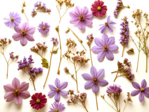 たくさんの紫色の花のイメージ