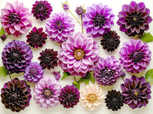 たくさんの紫色の花のイメージ