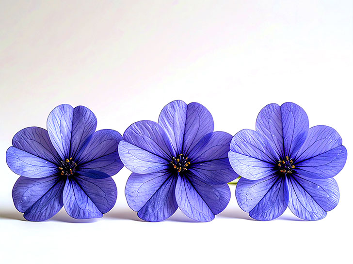 たくさんの紫色の花のイメージ