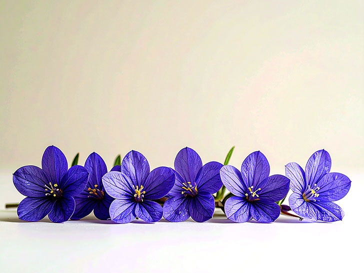 たくさんの紫色の花のイメージ