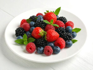 たくさんんのフレッシュなベリー