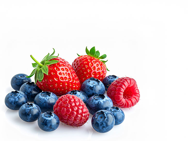 たくさんのフレッシュなベリー