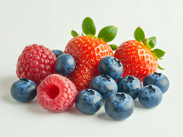 たくさんのフレッシュなベリー