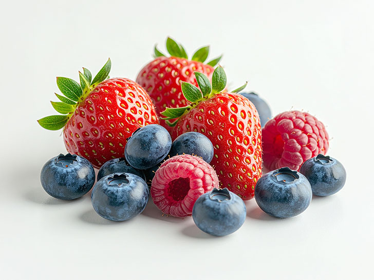 たくさんのフレッシュなベリー