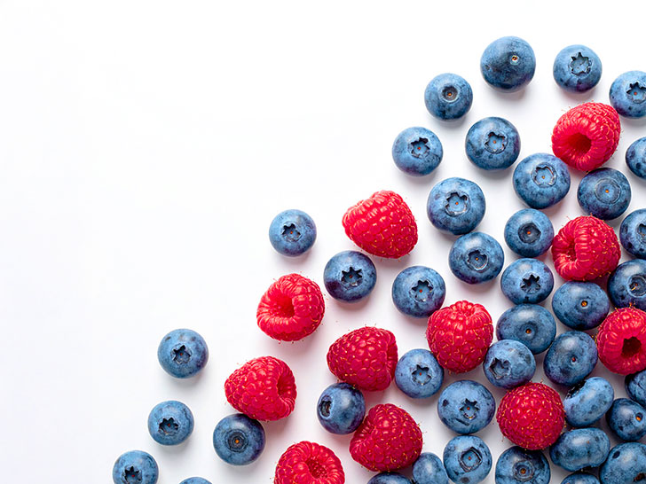 たくさんのフレッシュなベリー