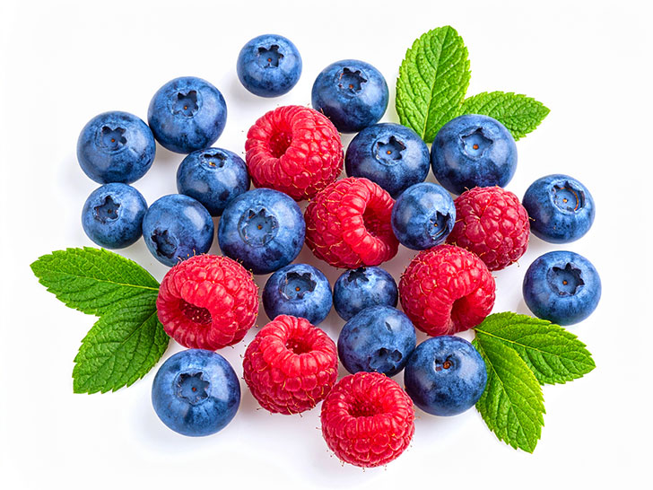 たくさんのフレッシュなベリー