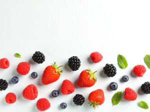 たくさんのフレッシュなベリー