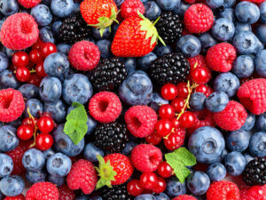 たくさんのフレッシュなベリー