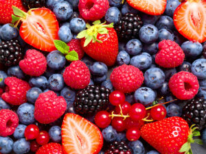 たくさんのフレッシュなベリー