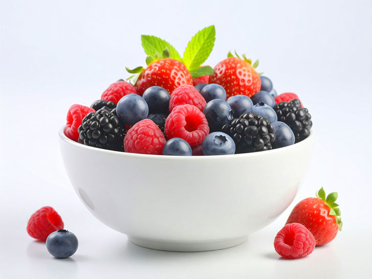 たくさんのフレッシュなベリー