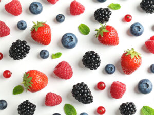 たくさんのフレッシュなベリー