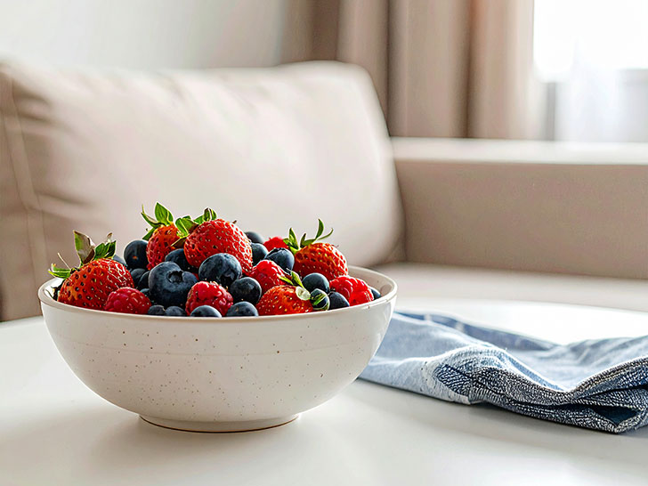 たくさんのフレッシュなベリー