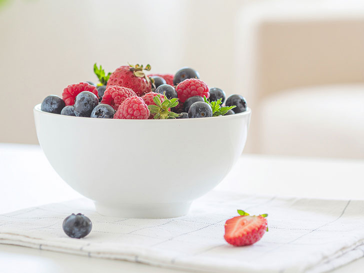 たくさんのフレッシュなベリー