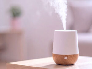 蒸気の出ている加湿器