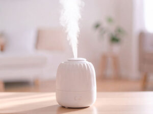 蒸気の出ている加湿器