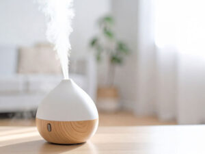 蒸気の出ている加湿器